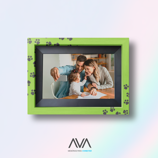 Moldura Patinhas - Porta Memória AVA